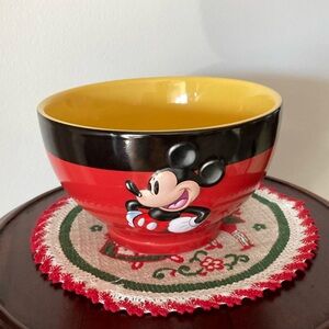 Vintage and rare authentic original Disney Park 3D Mickey Mouse bowl
